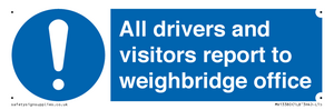 All drivers and visitors report to weighbridge office